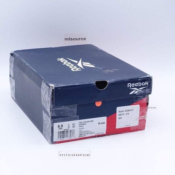 NEW Reebok Club C Double Geo Sneakers GZ6419 Instinct Red - Picture 7 of 10